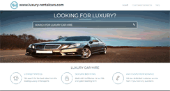 Desktop Screenshot of luxury-rentalcars.com