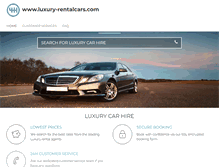 Tablet Screenshot of luxury-rentalcars.com